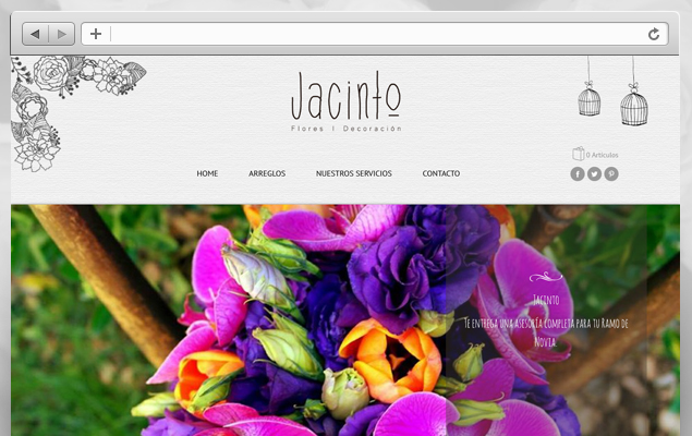 Diseño Sitio Web Jacinto Flores