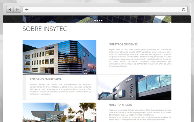 Rediseño sitio web Insytec