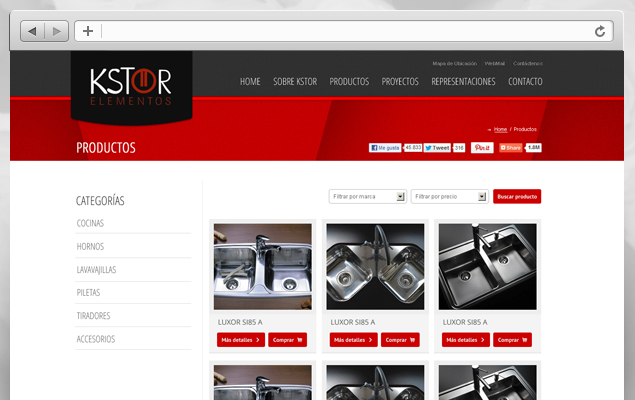 Rediseño Sitio Web Kstor