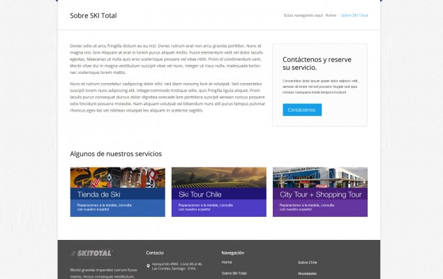 SKI TOTAL Diseño Responsive