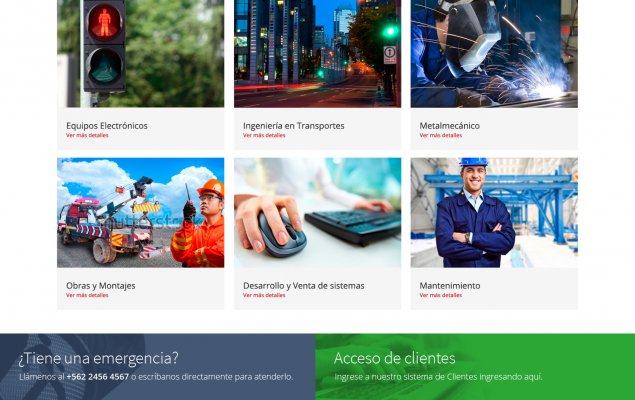 AUTER Automática y Regulación S.A. diseño web