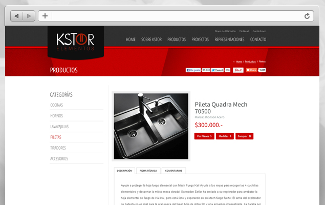 Rediseño Sitio Web Kstor