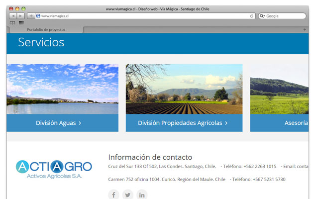Sitio Web Actiagro