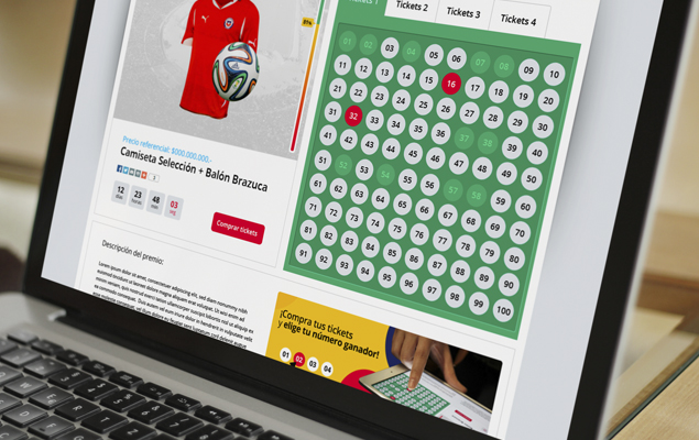 Diseño web en Chile y el segmento paginas de  rifas onlines
