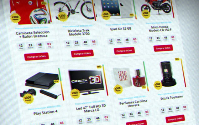 Diseño web en Chile y el segmento paginas de  rifas onlines