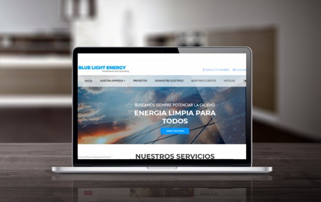 Sitio web Blue Light Energy