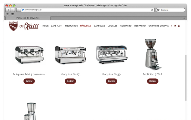 Diseño Web Café Haiti