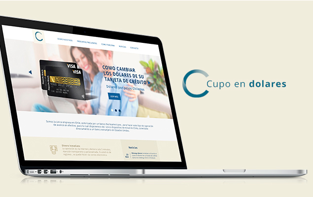 Diseño web Cupo en Dolares