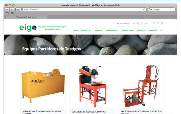 Sitio web EIG