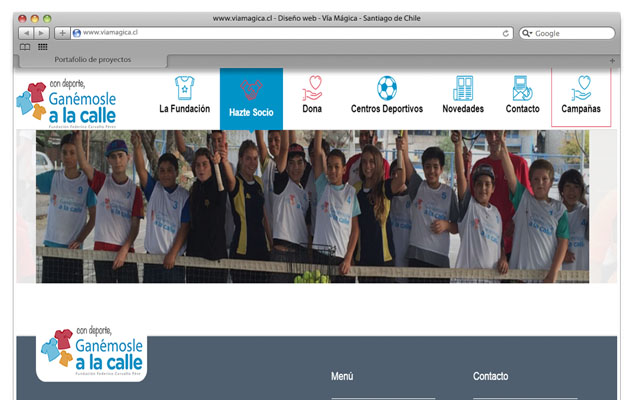Sitio Web GANÉMOSLE A LA CALLE