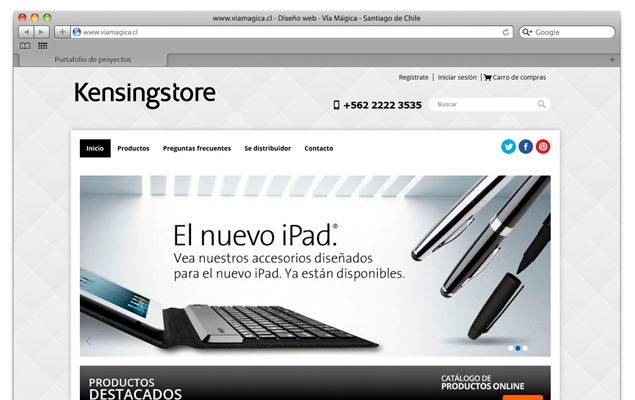 Diseño Web Kensingstore