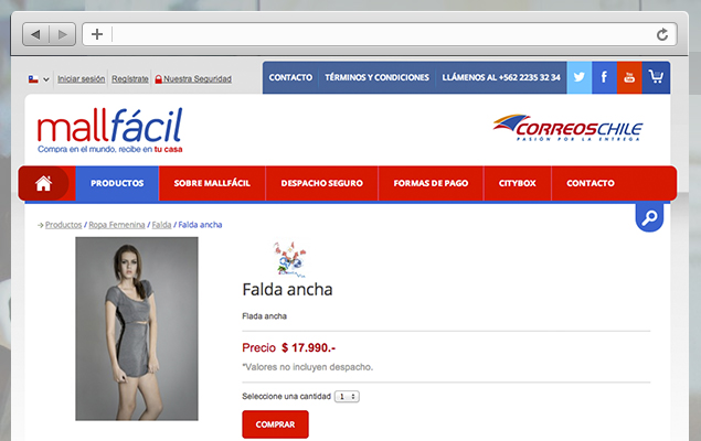 Diseño web Mall Facil