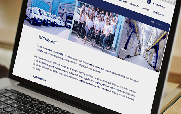Sitio web Mega Market