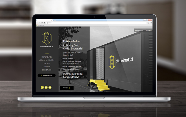 Sitio Responsive Clínica Nomade, una nueva forma de ir al dentista.