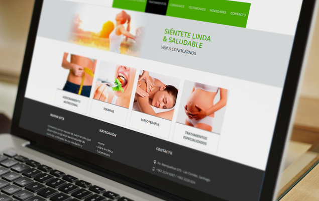 Diseño Web Centro Nutricional Nuovavita