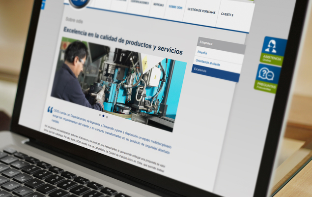 Diseño Pagina web Odis