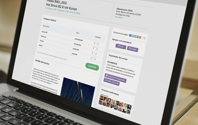 Diseño web Passline.cl
