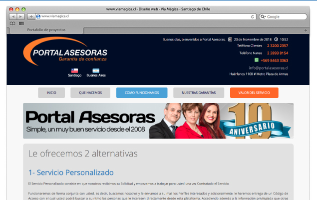 Sitio web para Santa Lucía Propiedades
