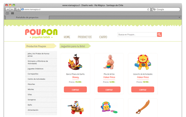 Diseño Web Poupon