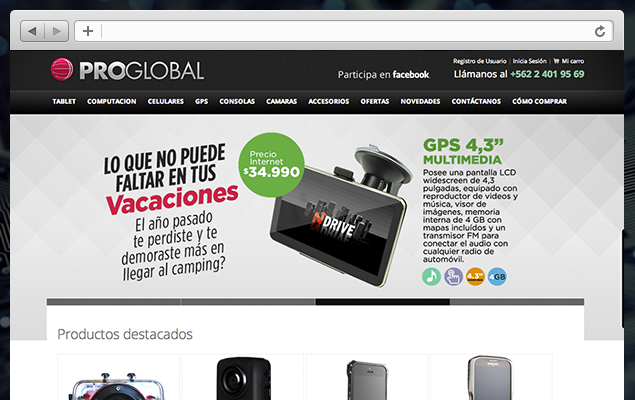 Diseño web Proglobal