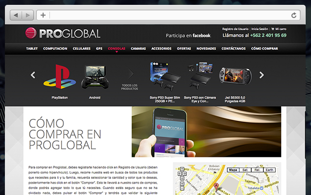 Diseño web Proglobal