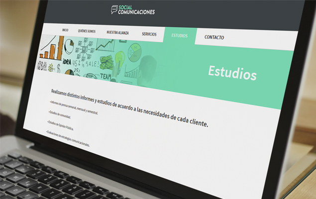 Sitio Corporativo Social Comuniaciones
