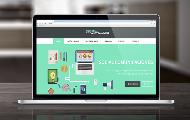 Sitio Corporativo Social Comuniaciones