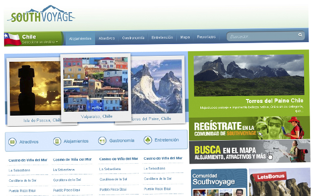 South Voyage, the South America guide
