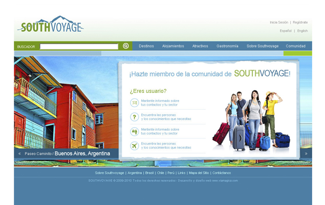 South Voyage, the South America guide