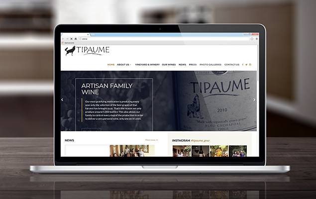 Sitio web Tipaume