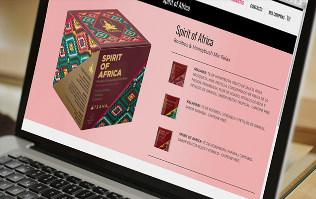 Sitio ecommerce desarrollado para TSANA