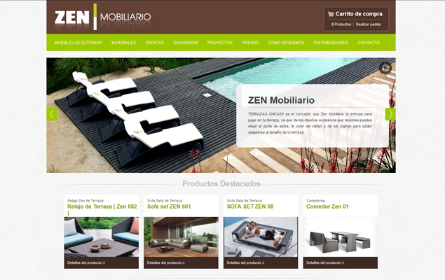 Sitio Web Zenmobiliario
