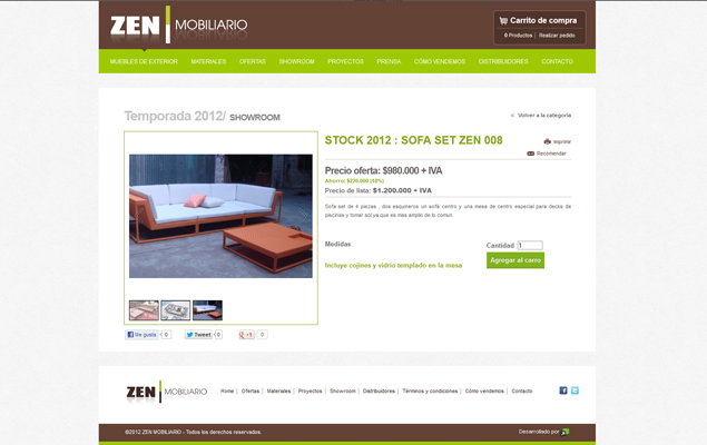 Sitio Web Zenmobiliario