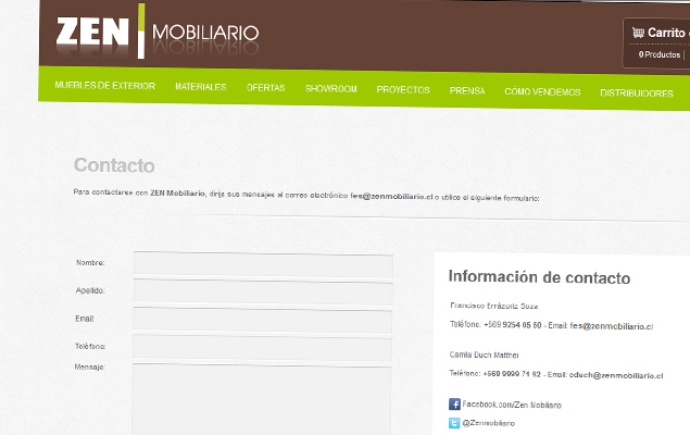 Sitio Web Zenmobiliario